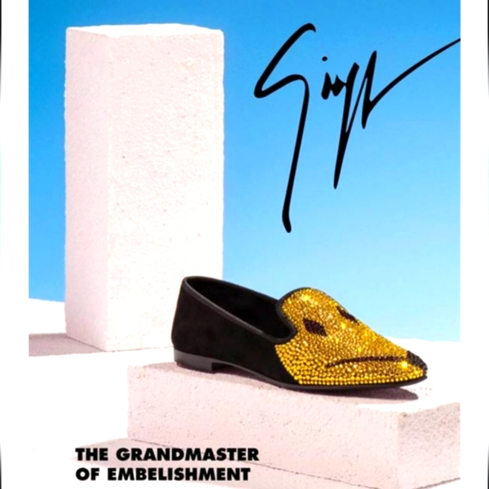 Authentic Rare Collab GIUSEPPE‎ ZANOTTI Limited Edition Party Loafer 8.5
